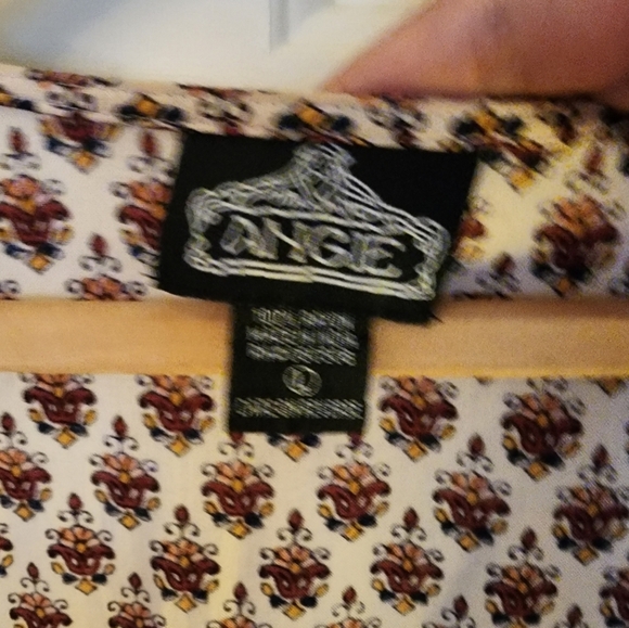 Angie open front kimono pink paisley boho  size large beach vacation - Picture 2 of 8